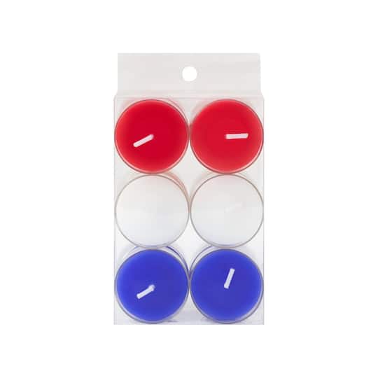 Red, White & Blue Tealight Candles, 12ct. by Celebrate It™